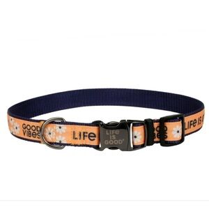 Life is Good Dog Collar large